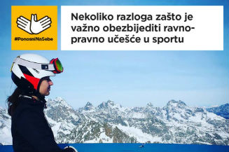 Slika Ilme Kazazić povodom priče o razlozima zbog kojih je važno da se OSI bave sportom,kampanja PonosniNaSebe 30. januar 2017.